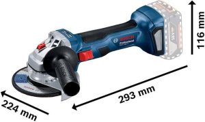 Τροχός Μπαταρίας BOSCH GWS 18V-7 18V Li-Ion σε L-Boxx (2x4.0Ah) 06019H9005 - Image 4