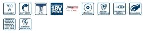 Τροχός Μπαταρίας BOSCH GWS 18V-7 18V Li-Ion σε L-Boxx (2x4.0Ah) 06019H9005 - Image 5
