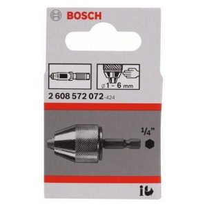 Τσοκ Bosch Αυτόματο 1/4΄ 1-6mm με Εξάγωνη Υποδοχή 2608572072