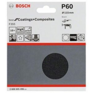 Φύλλα Έκκεντρου 125mm 10τεμ. P120 για Πέτρα Bosch 2608606757