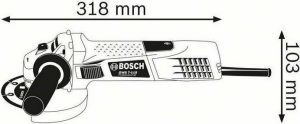 Γωνιακός Τροχός 750W/115mm GWS 7-115 E Ρυθμιζόμενο Bosch 0601388203 original - Image 4