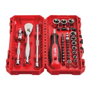 Καρυδάκια καστάνια και μύτες set 38τμχ 1/4inch Milwaukee 4932498381