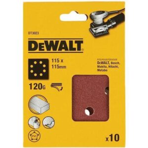 Φύλλα λείανσης 115 X 115mm N120 10ΤΕΜ DEWALT DT3023