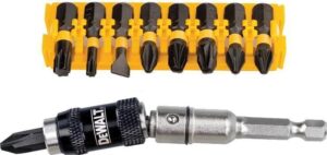 Σετ Μύτες Με Αντάπτορα Σπαστό 10τμχ. Torsion Extreme Dewalt DT70578T