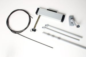 Χειροκίνητη καδένα 250mm άνοιγμα 3m SET Λευκή UCS 36715U