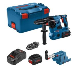 Περιστροφικό Πιστολέτο Μπαταρίας 18V 2x8Ah (Με Αναρρόφηση GDE 18V-16) GBH 18V-28 CF Bosch 0611921003