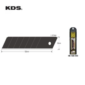 Λάμες για Μαχαίρι Φαλτσέτα B.T 25mm  KDS HB-10B EVO Black 10pcs 7χωρ. 38210 - Image 2