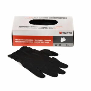 Γάντια Βινυλίου Μαύρα Επαγγελματικά Powder Free 100τμχ. Wurth - Image 3