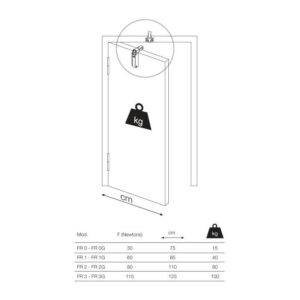Φρένο Πόρτας 110Cm/80Kg FR 2 Χρυσό Justor 0212.02 - Image 4