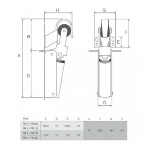 Φρένο Πόρτας 125Cm/100Kg FR 3 INOX Justor 0312.05 - Image 3