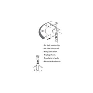 Σουστάκι Επαναφοράς Έως 40Kg MB Ασημί Justor 5613.01 - Image 4
