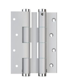 Μεντεσές Διπλής Κίνησης Με Επαναφορά 12Cm X 1,2Cm Έως 55Kg DF 120 Ασημί Justor 6114.01 - Image 1