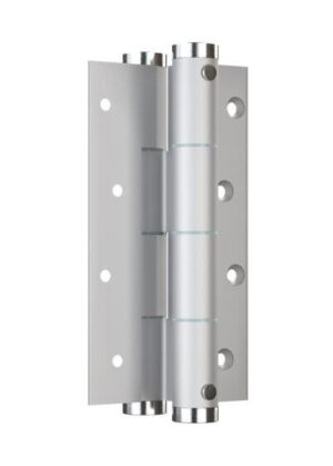Μεντεσές Διπλής Κίνησης Με Επαναφορά 12Cm X 1,2Cm Έως 55Kg DF 120 Ασημί Justor 6114.01 - Image 2