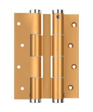 Μεντεσές Διπλής Κίνησης Με Επαναφορά 12Cm X 1,2Cm Έως 55Kg DF 120 Χρυσό Justor 6114.02 - Image 1
