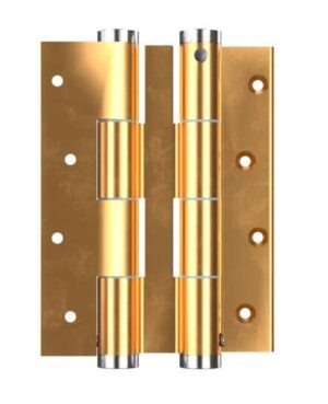 Μεντεσές Διπλής Κίνησης Με Επαναφορά 12Cm X 1,2Cm Έως 55Kg DF 120 GOLD BRASS Justor 6114.04 - Image 1