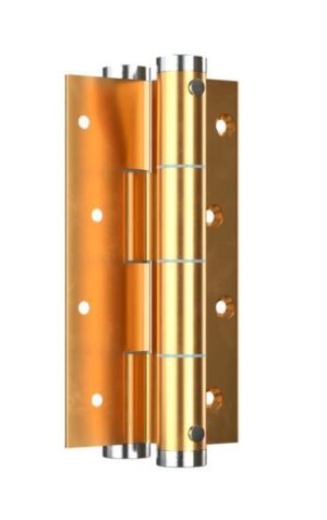 Μεντεσές Διπλής Κίνησης Με Επαναφορά 12Cm X 1,2Cm Έως 55Kg DF 120 GOLD BRASS Justor 6114.04 - Image 2