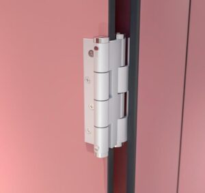 Μεντεσές Διπλής Κίνησης Με Επαναφορά 12Cm X 1,2Cm Έως 55Kg DF 120 Λευκό Justor 6114.06 - Image 3