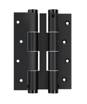 Μεντεσές Διπλής Κίνησης Με Επαναφορά 12Cm X 1,2Cm Έως 55Kg DF 120 Μαύρο Justor 6114.09 - Image 1