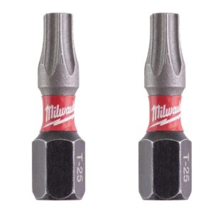 Σετ Μύτες Shockwave TX25x25mm 2τμχ Milwaukee Impact Duty 4932430879