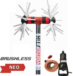 Ελαιοραβδιστικό Carbon YAMASTIK Νιφάδα Χ14 Brushless 2,5m για Δυναμό Με Ρυθμιστή Ταχύτητας