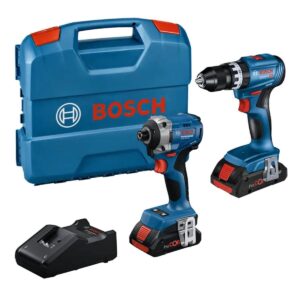 Σετ Κρουστικό Δραπ/δο GSB 18V-45 και GDR 18V-215 Κατσαβίδι 18V Li-Ion Brushless σε L-Case (2×4.0Ah) Bosch 0615A50069