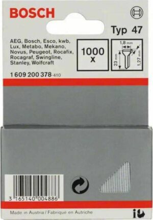 Καρφίτσα Bosch 1.8x1.27x23 Type 47 1000Τεμ. 1609200378