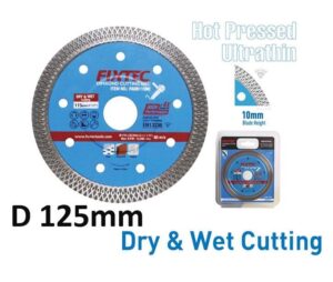 Δίσκος Κοπής Πλακιδίων Διαμαντέ Extra Clean 125Mm X 1,4Mm Fixtec FADB125MT