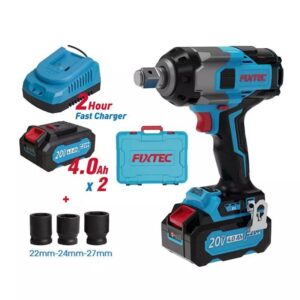 Μπουλονόκλειδο 1/2¨ 3 Tαχυτήτων 1000Nm 20V 2X4Ah Heavy Duty Fixtec FCIW10001-4