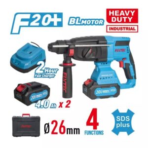Πιστολέτο Sds-Plus 3J 20V 2x4Ah Brushless Heavy Duty Fixtec FCRH2601-42