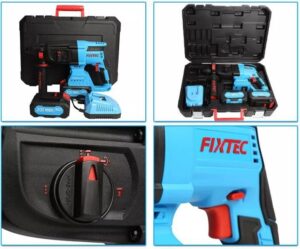Πιστολέτο Sds-Plus 3J 20V 2x4Ah Brushless Heavy Duty Fixtec FCRH2601-42 - Image 4