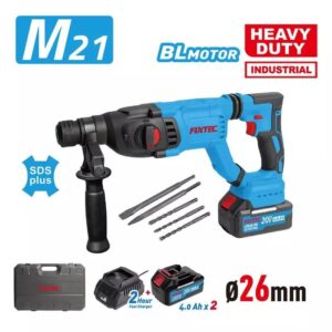 Πιστολέτο SDS-Plus 3J 20V 2x4Ah 26mm Brushless Heavy Duty ( Makita Type Battery) Fixtec FCRH2602M