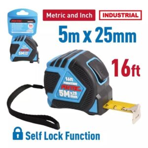 Μέτρο Με Διπλό Στοπ 5m x 25mm Αυτομπλοκαριζόμενο Fixtec FHSMT505 - Image 1