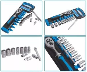 Καστάνια Με Καρυδάκια 1/4″ Cr-V 12Τεμ. Fixtec FHST0612 - Image 3
