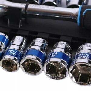 Καστάνια Με Καρυδάκια 1/2″ Cr-V 19Τεμ. Fixtec FHST1319 - Image 4