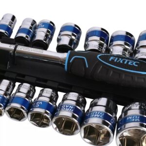 Καστάνια Με Καρυδάκια 1/2″ Cr-V 19Τεμ. Fixtec FHST1319 - Image 5