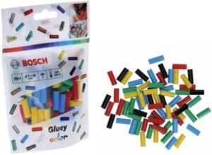 Ανταλλακτικά Φυσίγγια Mini-Sticks Χρωματιστά 70 Τεμαχίων BOSCH GLUEY BOSCH 2608002005