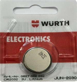 Μπαταρία Λιθίου CR2032 3V 1τμχ Wurth 0827082032