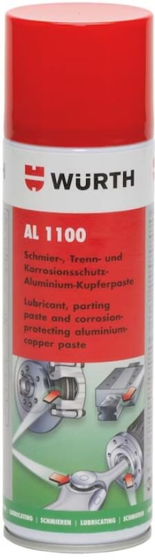 Λιπαντικό Σπρέι Αλουμινίου-Χαλκού 300ml (1100°C) AL1100 Wurth 08931100