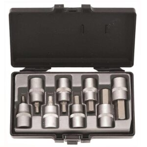 Καρυδάκια με Μύτες Allen και Καρέ Υποδοχής 1/2'' Σετ 8τμχ Force 4091