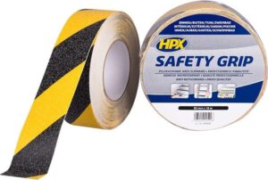 Αντιολισθητική ταινία Safety grip κίτρινη/μαύρη 25mmx18m, HPX SY2518