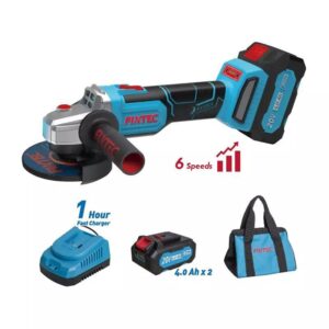 Τροχός 125mm Με Ρύθμιση Στροφών 20V 2x4Ah Brushless Fixtec FCAG125X1-4