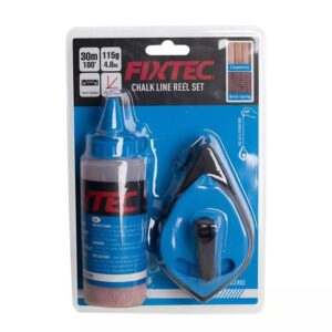 Ράμμα Χάραξης - Νήμα 30m & Κιμωλία Κόκκινη Fixtec FHCLR02