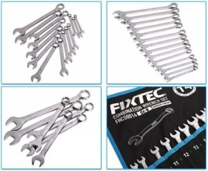 Σετ Γερμανόπολύγωνα Chromium Vanadium 8-24mm 14Τεμ. Fixtec FHCS0014 - Image 5