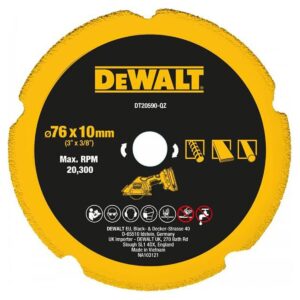 Δίσκος Κοπής Μετάλλου 76mm Διαμαντόδισκος Dewalt DT20590