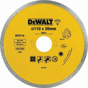 Διαμαντόδισκος Κοπής Πλακιδίων Φ110x20mm για DWC410 Dewalt DT3714