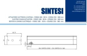 Ηλεκτρικό μοτέρ καδένας λευκό 220V-300Nm-250/380mm για παράθυρα και φεγγίτες made in Italy UCS SINTESI 2000 40316F - Image 5