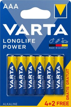 Μπαταρία Αλκαλική Μακράς Διάρκειας AAA LR03 4+2 Varta LongLife