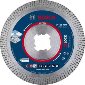 Διαμαντόδισκοι κοπής HardCeramic 125x22,23x1,4x10mm Expert X-Lock Bosch 2608900658