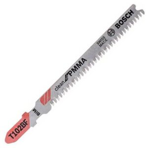 Λάμα για Kαθαρή Kοπή Πλαστικού & Plexiglass PMMA Bosch T102BF 5τεμ. 2608636781