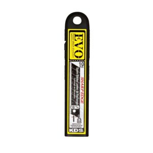 Λάμες για Μαχαίρι Φαλτσέτα Β.Τ 18mm  KDS LB-10B EVO Black 10pcs 8 χωρίσματα M420 - Image 1